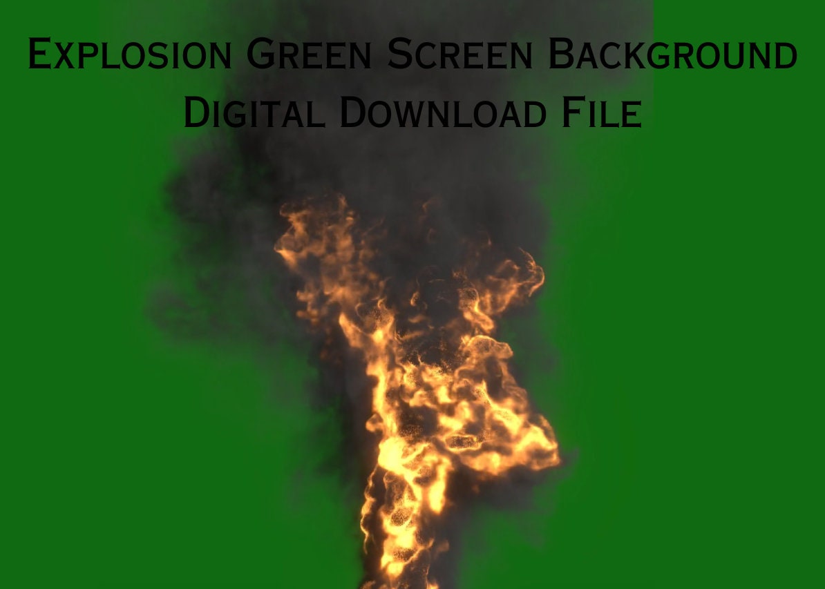 Explosion Green Screen Animated Explosion Green Screen - Etsy