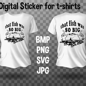 Etiqueta engomada digital de pescador / BMP, SVG, PNG Etiqueta para camiseta, regalo de corte CNC, regalo de etiqueta de pescador, regalos divertidos de pesca para hombres