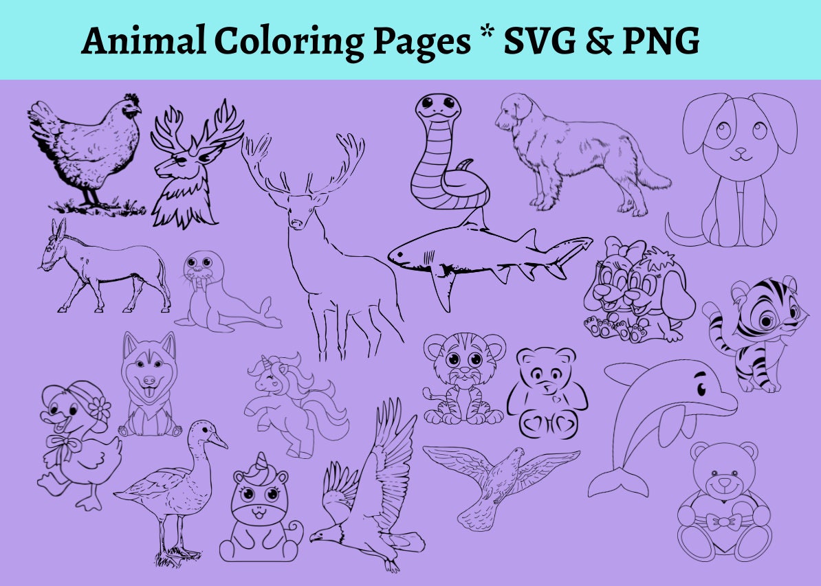 Printable Coloring Pages Kids Coloring Page Digital Download Coloring 