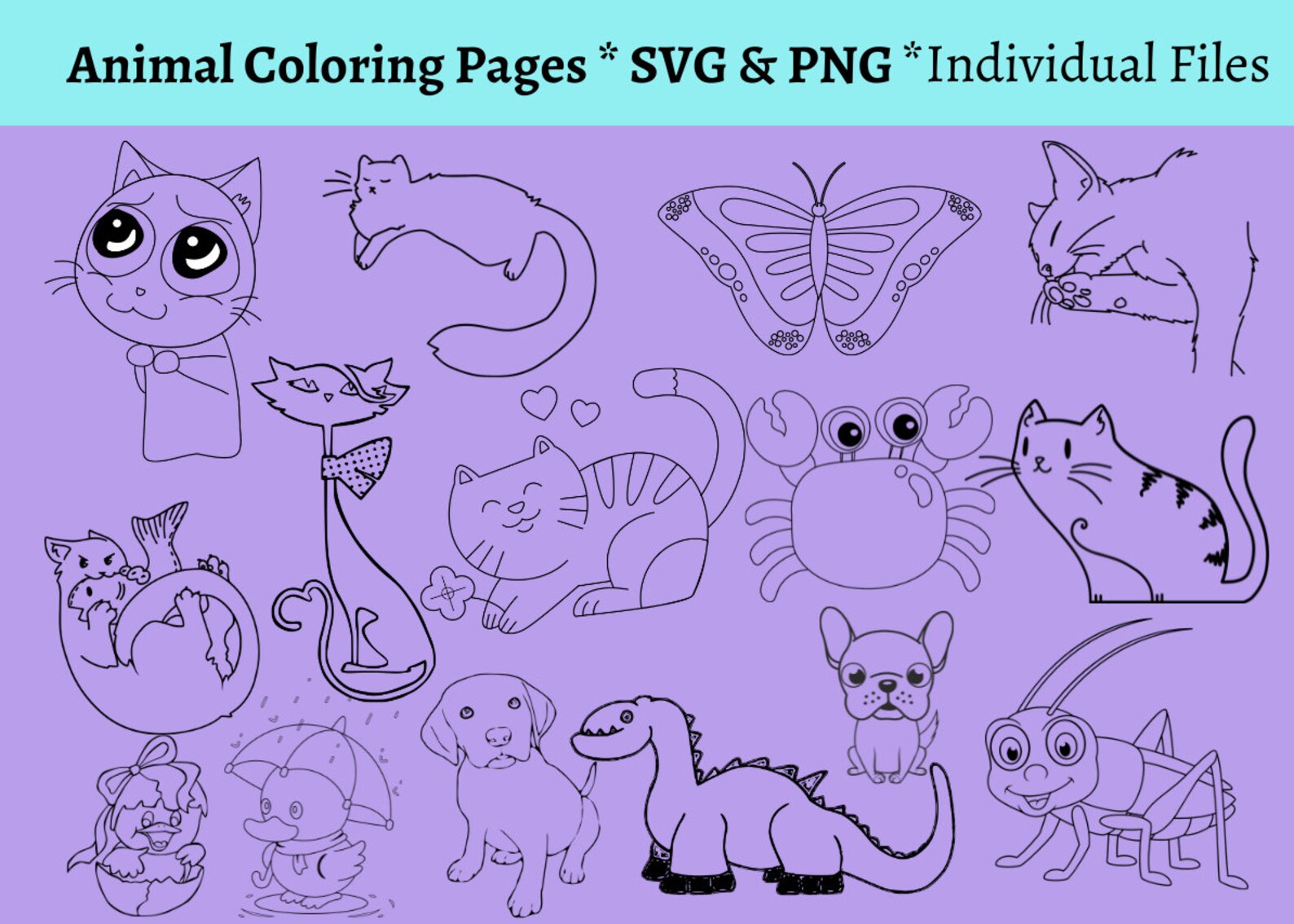 Printable Coloring Pages, Kids Coloring Page, Digital Download Coloring