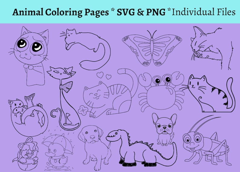 Printable Coloring Pages, Kids Coloring Page, Digital Download Coloring