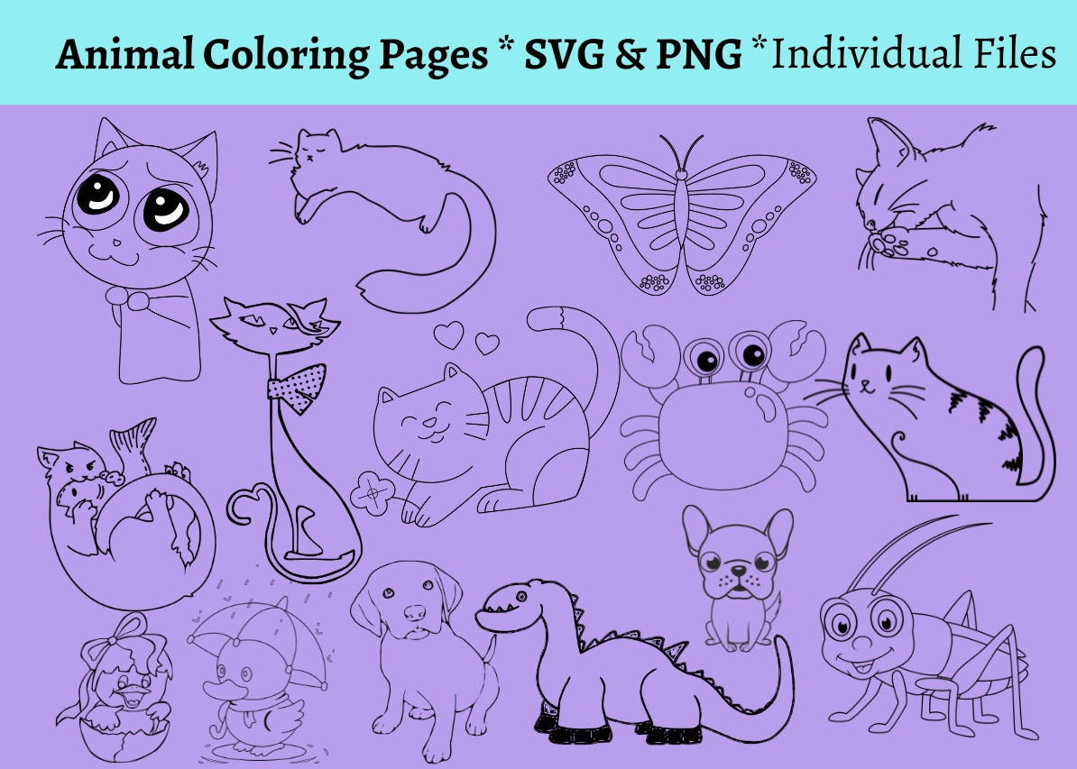 Printable Coloring Pages, Kids Coloring Page, Digital Download Coloring