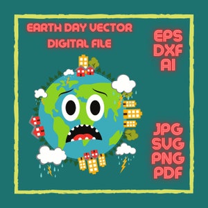 Día de la Tierra Svg, Reciclar Svg, Cambio Climático Svg, Planeta Tierra Svg, Tierra Png, Calentamiento Global Svg, Camisa Del Día de la Tierra, Archivos Digitales