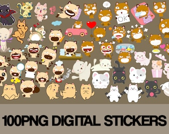 面白い猫のクリップアート、かわいい猫のクリップアート、かわいい子猫、猫の事前トリミングされた SVG バンドル、面白い猫のクリップアート PNG、子猫のアイコン ペットのイラスト