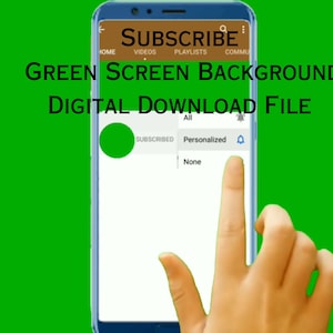 Subscribe Green Screen | Animated Subscribe Button | YouTube Subscribe Button, Green Screen Background, Digital Download