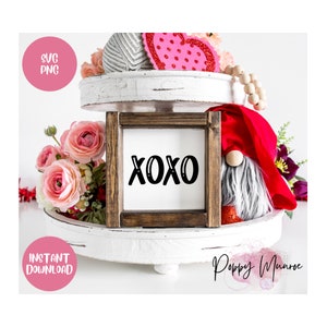 XOXO SVG, Valentines Day Svg Png Love, Digital Download for Cricut, Silhouette, Glowforge, Funny Sign, Cute Kid
