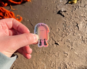 Ghost Sticker - Holographic Ghost
