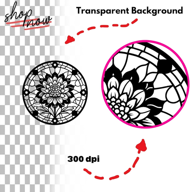 125 Mandala Mosaic SVG Bundle for Laser Engraving, Floral Engrave Files ...