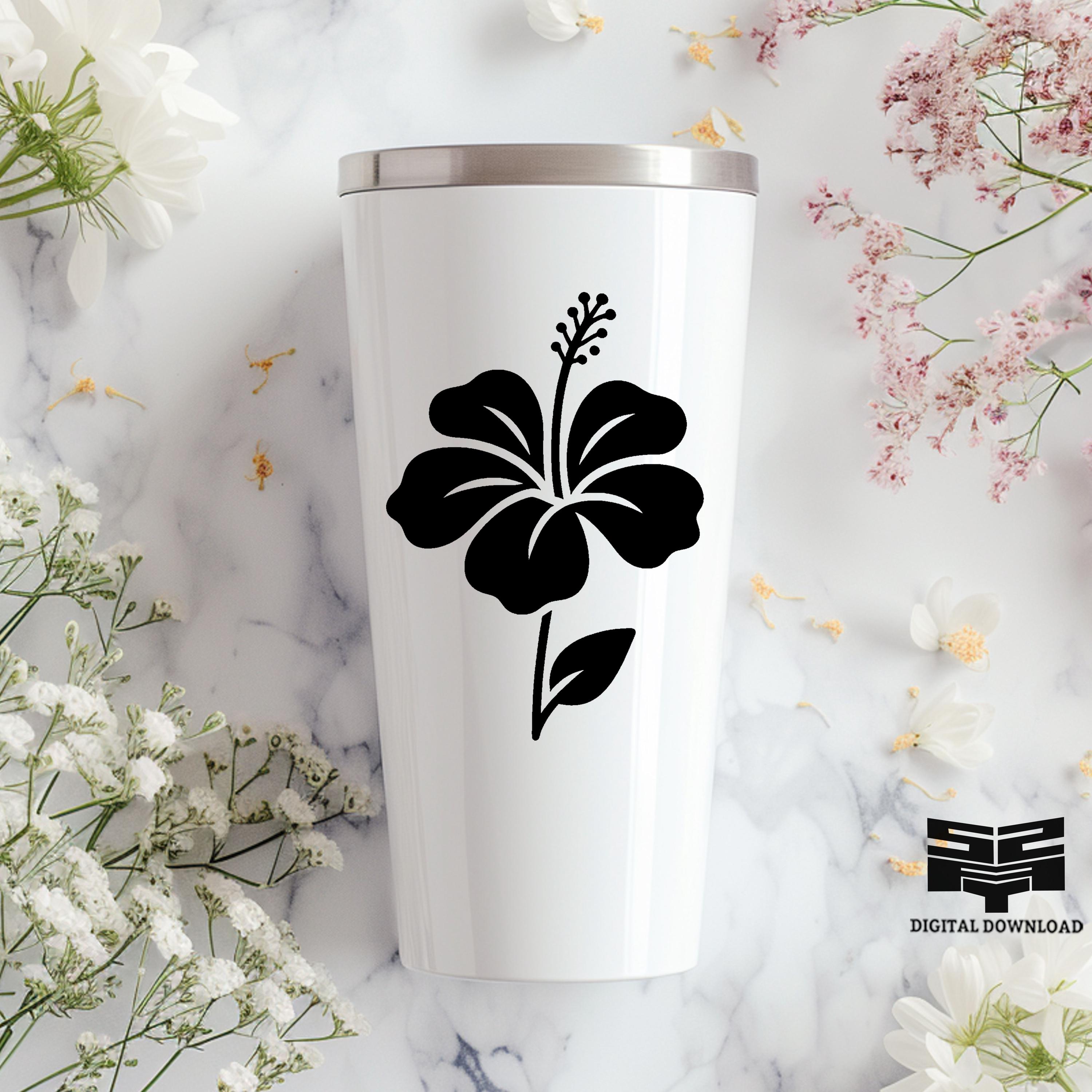 Hibiscus Flowers SVG Bundle, Tropical Floral PNG DXF, Cricut Cut Files ...
