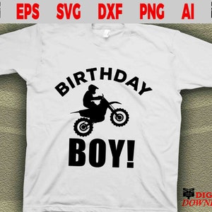 Motocross birthday boy - Motocross svg, Biker svg, Motocrosser svg, Birt biker svg