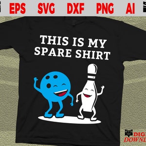 Bowling svg-bestanden - Cool bowling, dit is mijn reserve shirt kunst svg-bestanden voor de cricut - directe digitale download