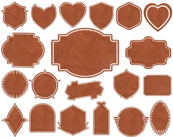 Leren patchbundel SVG | Hoedpatch sjablonen voor Cricut, leren patchvormen, pet patch Svg | Badgevorm silhouetten voor petten, Xtool