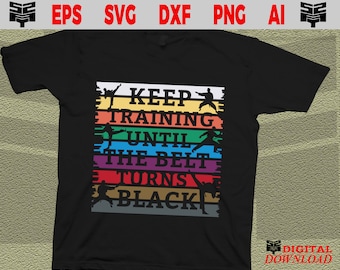 Karate SVG Cut file: Martial Arts Training Design - Commercial Use