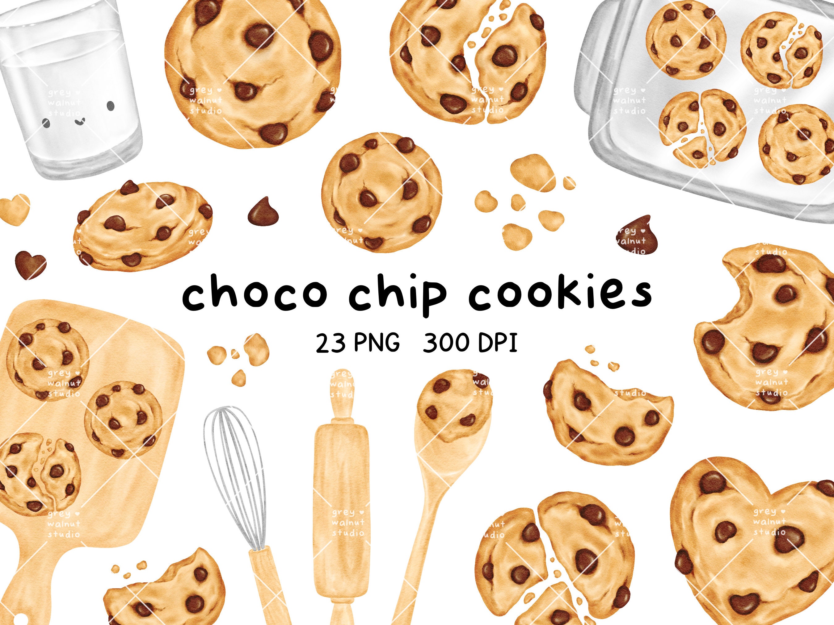 chocolate-chip-cookies-clipart-watercolor-cookies-clipart-baking