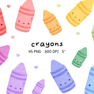 Kawaii Crayons 