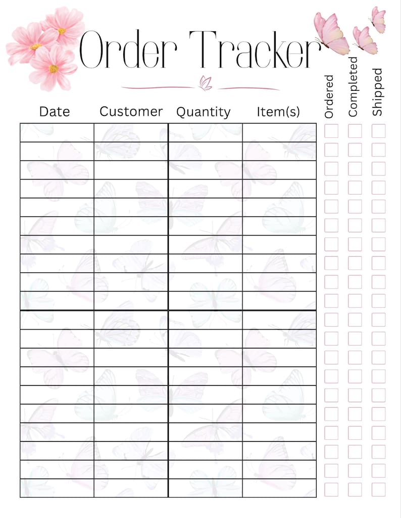 Order Tracker - Etsy