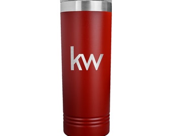 Keller Williams Symbol - 20oz skinny travel tumbler