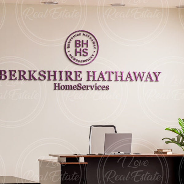 Berkshire Hathaway Zoom Bkgrd -4587, Branded Real Estate Accessory, Realtor Gift, Closing Gift