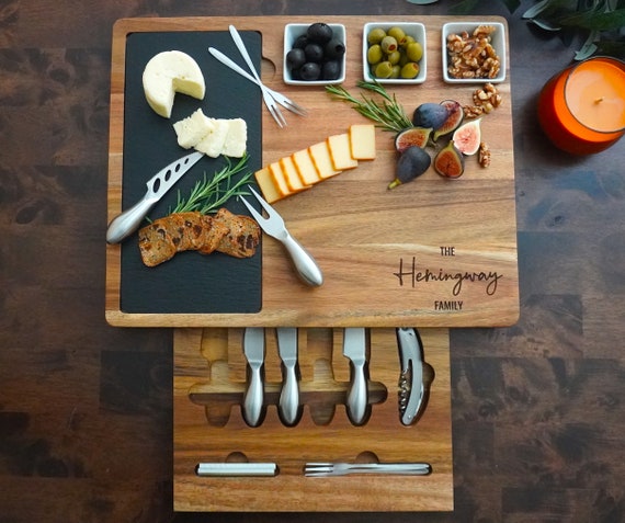 Celebration Collection - Engraved Cutting Board & Complete Treats Gift Box