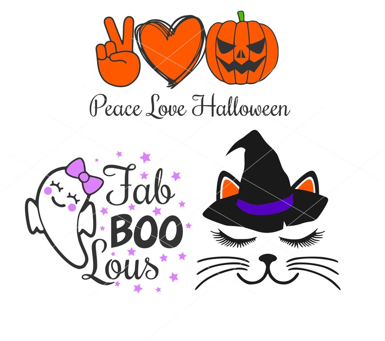 Halloween Svg Bundle Fall Svg Witch Svg Ghost Svg Boo Svg - Etsy
