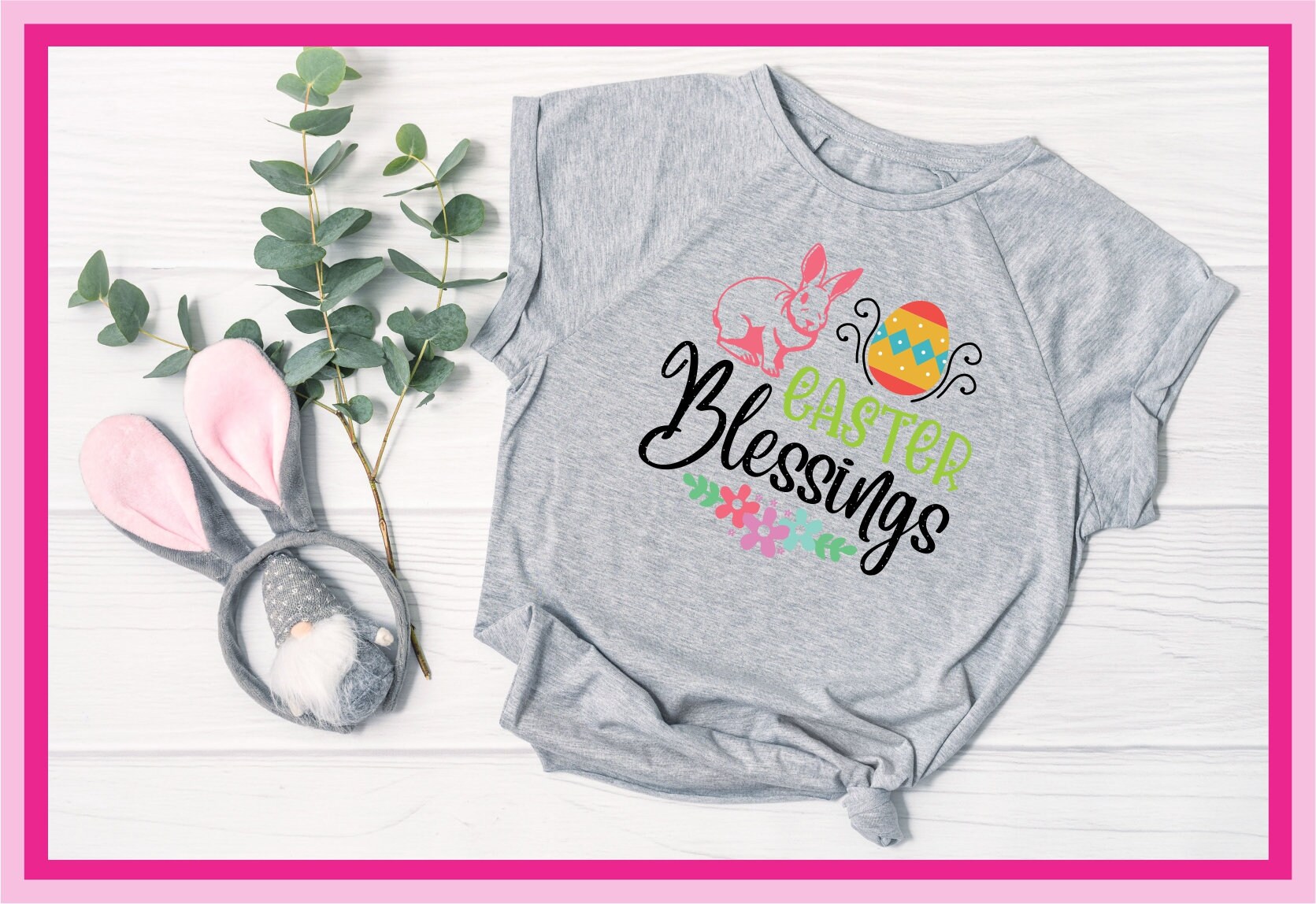 Easter Blessings SVG, Easter Bunny SVG, Easter Svg, Cutting Files for ...