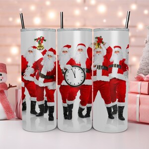Santa Claus 20 oz Tumbler Wrap PNG, Sublimation Design, Digital Download, Winter Tumbler Wrap Christmas, Father Christmas, Saint Nicholas