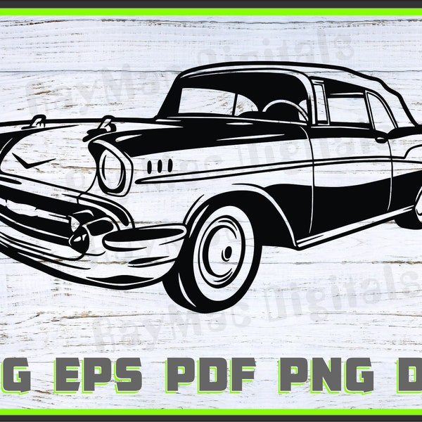 57 Chevy Svg - Etsy
