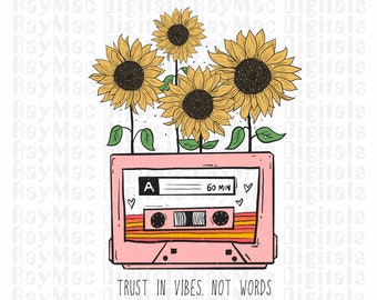 Sublimation Transfer Ready to Press, Retro Vintage Boho Flowers, Inspirational Quotes, Stay Strong Vibes, I Choose Peace