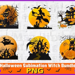 Halloween haunted house bundle Halloween PNG-Sublimation Design Download-witchcraft Png, Halloween png, witch png, ghost png, Png designs
