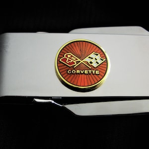 Corvette C3 Pince à billets verrouillable en acier inoxydable, souvenir, Noël, anniversaire, souvenir, cadeau automobile