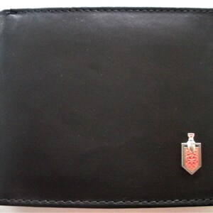 Cartera plegable de cuero negro Monte Carlo/Chevrolet, excelente regalo, recuerdo, Día del Padre, Navidad, cumpleaños, aniversario, recuerdo