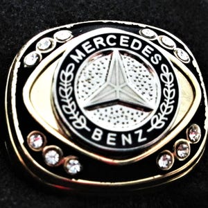 Mercedes Benz 14K gold plated signet ring Great Gift , Keepsake, Father&#39;s Day, Christmas, Birthday, Valentine, Automotive Gift