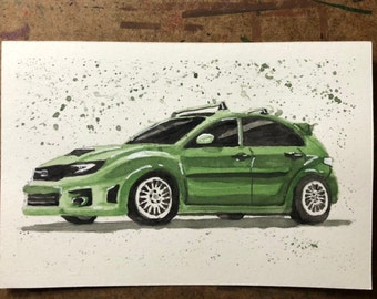 Custom Watercolor Car/Vehicle Painting From Photo