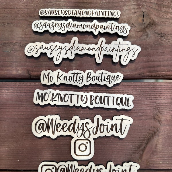 Business Watermark, Physical Watermark, Photo Watermark, IG Tag Name, Social Media Tag, Business logo, Custom wood name, Custom wood plaque