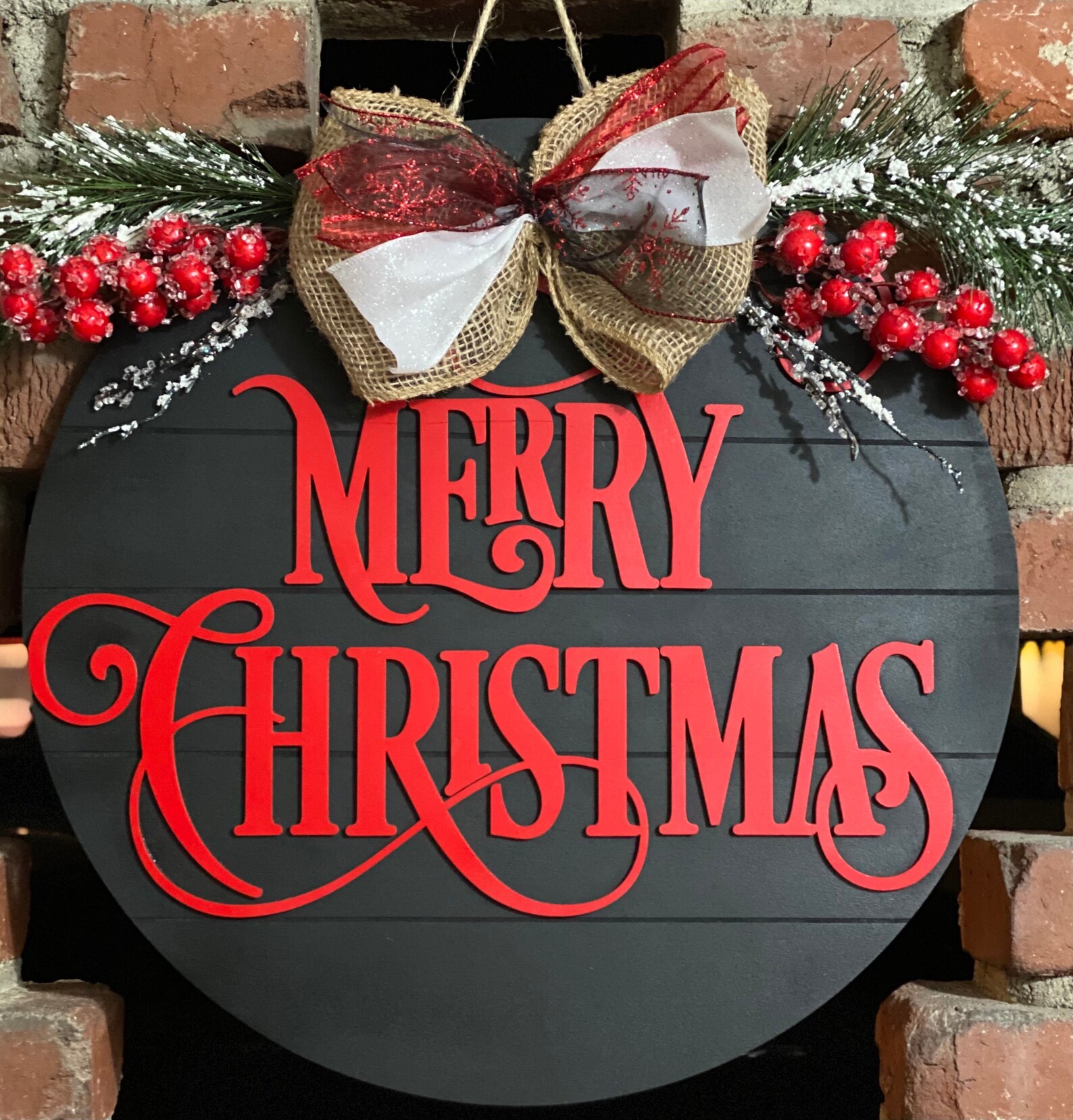 Holiday Door Hanger Merry Christmas Door Hanger Shiplap Door Etsy