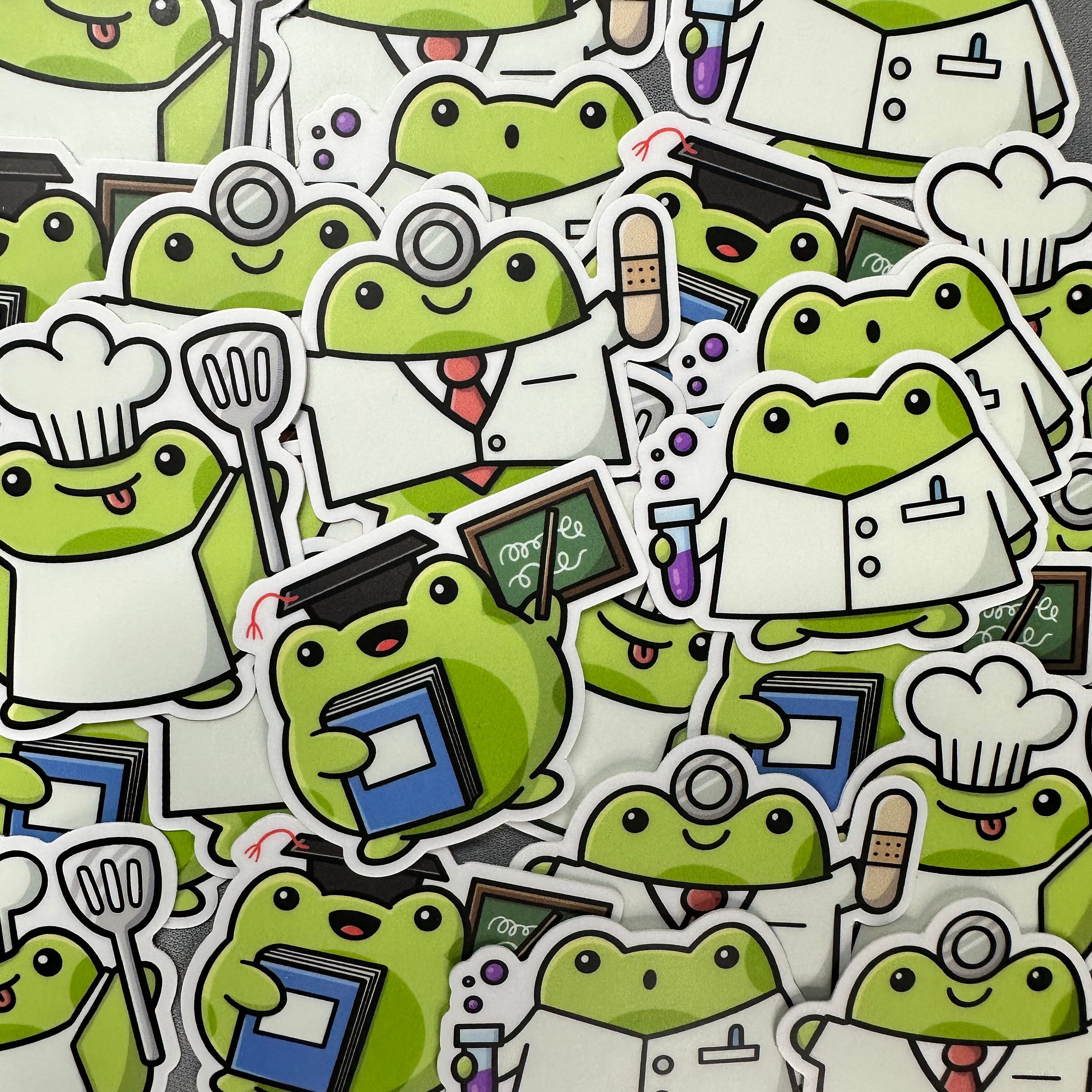 Frogs on the Job Etsy