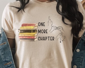 ASL One More Chapter [Corrected], Deaf Reading Shirt, Sign Language Book Lover Shirt, HH Librarian Tee, Special Education Teacher Book Lover
