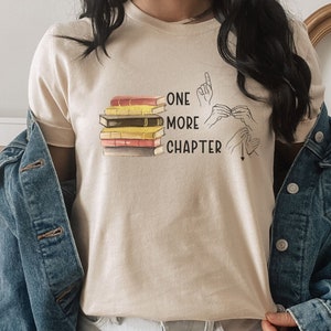 ASL One More Chapter, Deaf Reading Shirt, Sign Language Book Lover Shirt, HH Librarian Shirts, Special Education Teacher Book Lover Gift