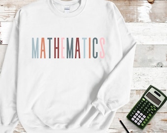 Mathematics Sweater, Numerator And Denominator Sweatshirt, Gift For Math Teacher, Gift For Mathematician, Mathematics Geek, Statistician Tee