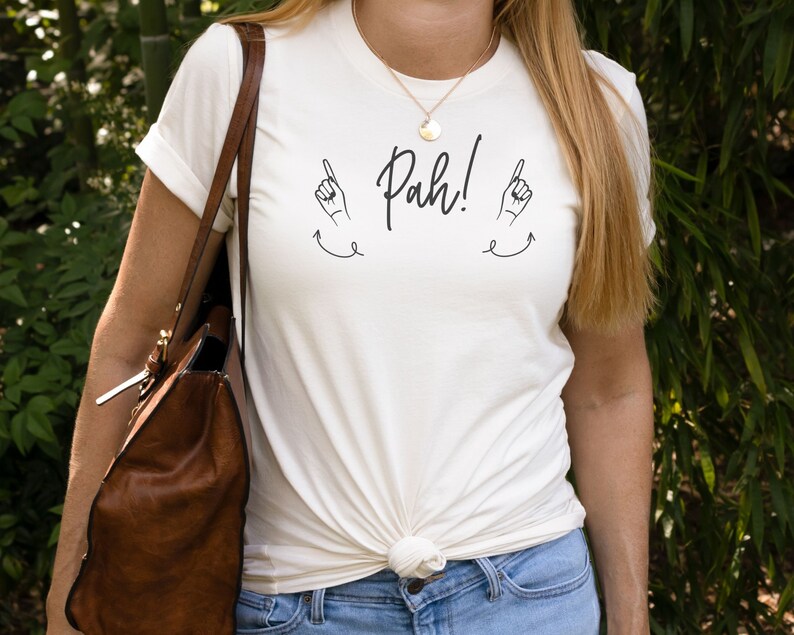 Pah Sign Language ASL Pah Tee, American Sign Language Gift, ASL Gift, ASL Teacher, Deaf ...