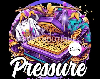 Heat Press Logo, T-Shirt Logo, DIY Logo, Business Logo, Luxury Logo, Glam Logo, Canva Logo