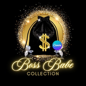 Logo borsa soldi, logo soldi, logo soldi oro, logo fai da te, logo aziendale, logo di lusso, logo glam, logo glitter, logo Canva