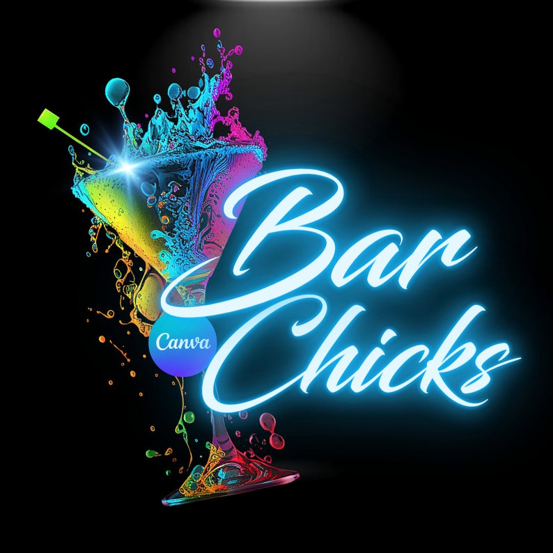 Bartender Logo Mobile Bartending Logo DIY Logo Business Etsy