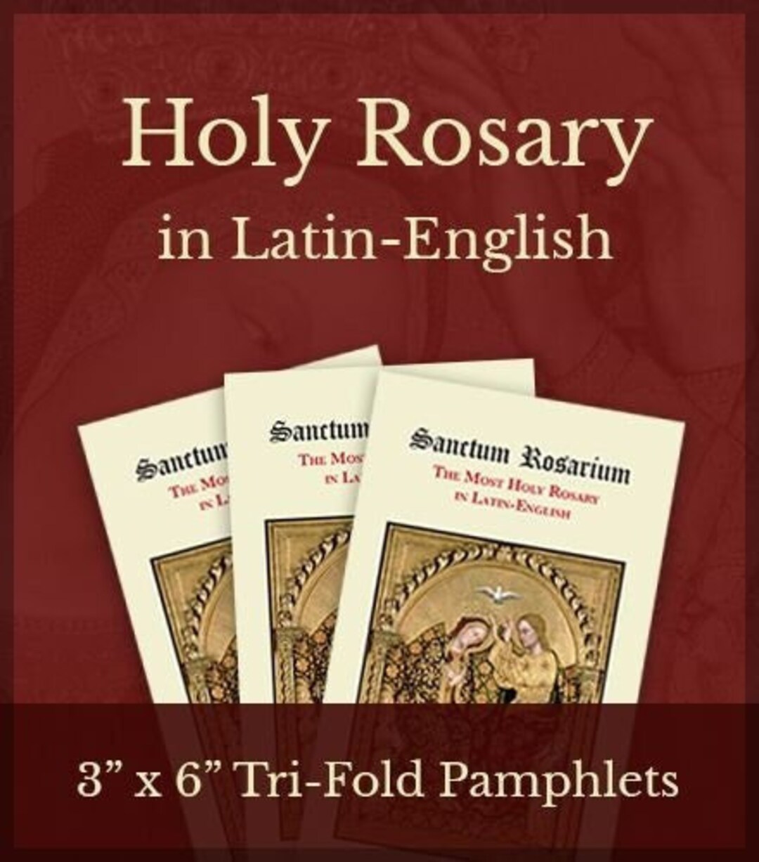 Latin-english Rosary Tri-fold Pamphlet (praylatin) - Etsy