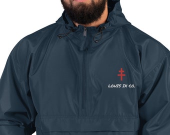 Louis IX Co. Embroidered Packable Jacket Navy