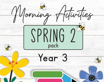 Morning Activities for Year 3 (Spring 2)