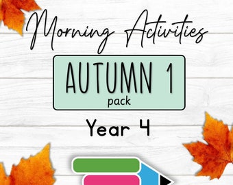 Morning Activities for Year 4 (Autumn 1)