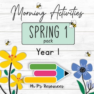 Morning Activities for Year 1 (Spring 1 Edition)