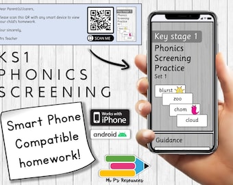 Smartphone Phonics Homework (Pack 1)