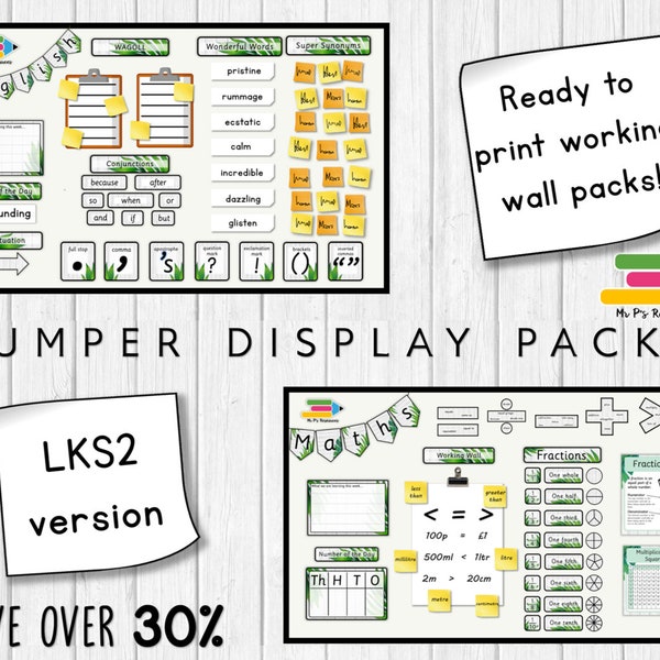 Year 3/4 Maths & English Display Pack (save 30%) - LKS2 Display Pack